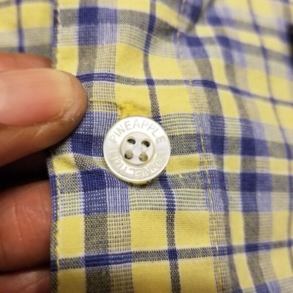 Pineapple Connection | Men's Button-Down Plaid Shirt (Size Large) - Picture 4 of 8